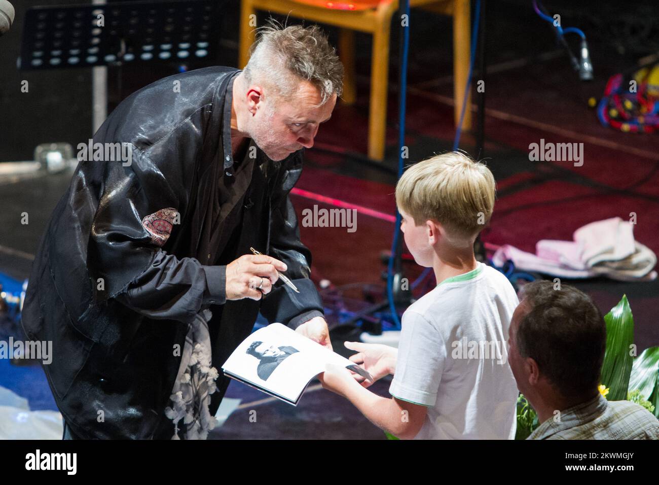 22.07.2012., Dubrovnik, Croatia - Nigel Kennedy, the leading violinist of the world for 25 years is one of the most talented musicians that Great Britain has ever had. Especially for this festival performance his jazz Nigel Kennedy Quintet performed an eclectic combination of Kennedy's songs and selection of jazz standards and processing. Photo: Grgo Jelavic/PIXSELL  Stock Photo