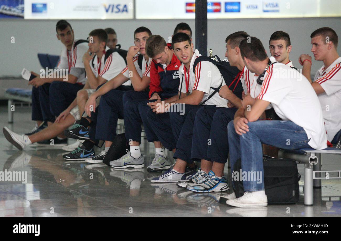 20.08.2012., Zagreb, Croatia - Croatian junior national basketball team