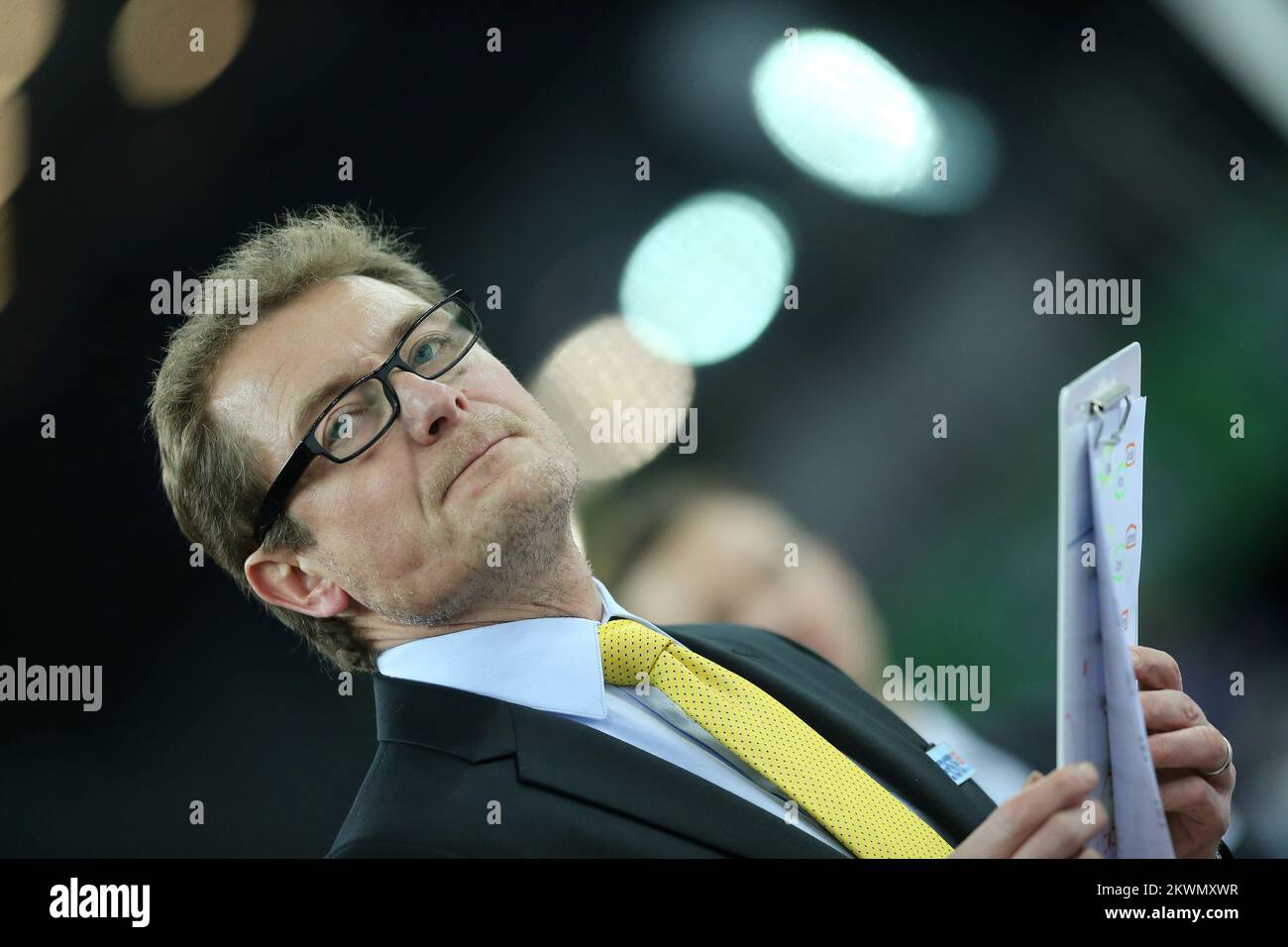18.01.2013., Arena Zagreb, Zagreb,Croatia - Arena Ice Fever, EBEL league, KHL Medvescak - EC VSV.. Hannu Jarvenpaa.  Photo: Igor Kralj/PIXSELL   Stock Photo