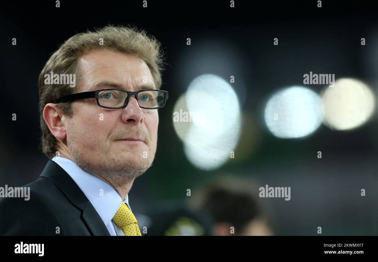 18.01.2013., Arena Zagreb, Zagreb,Croatia - Arena Ice Fever, EBEL league, KHL Medvescak - EC VSV.. Hannu Jarvenpaa.  Photo: Igor Kralj/PIXSELL   Stock Photo