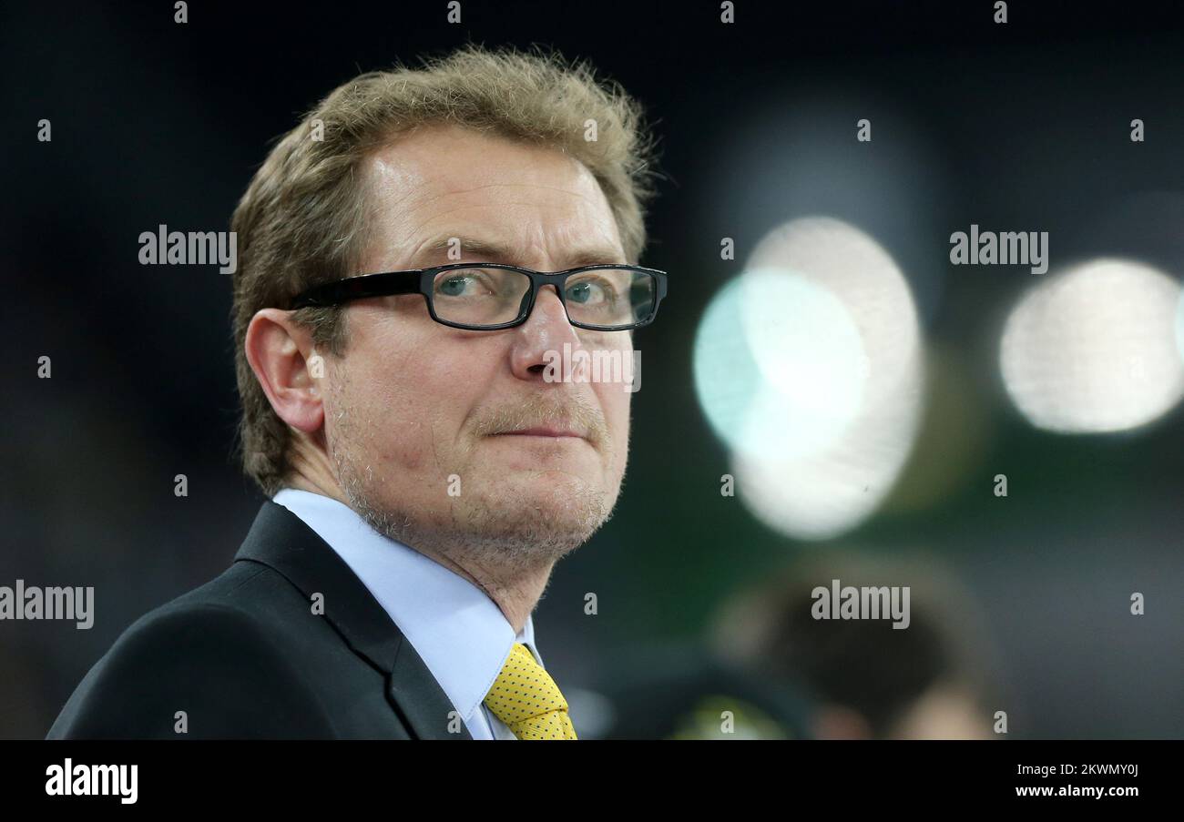 18.01.2013., Arena Zagreb, Zagreb,Croatia - Arena Ice Fever, EBEL league, KHL Medvescak - EC VSV.. Hannu Jarvenpaa.  Photo: Igor Kralj/PIXSELL   Stock Photo