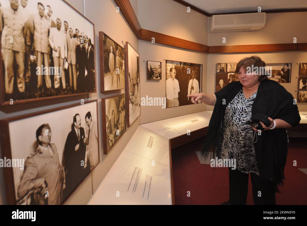 Aleida Guevara, the daughter of Ernesto Che Guevara, seen visiting the Brijuni islands. During her stay she visited the photo exhibition 'Tito at Brijuni' about the life and vocation of former president of Yougoslavia Josip Broz Tito.  Photo: Dusko Marusic/PIXSELL Stock Photo