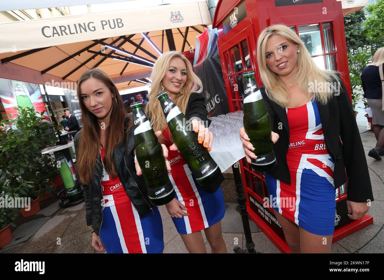 04.06.2013., Zagreb Presentation of British beer Carling in Carling