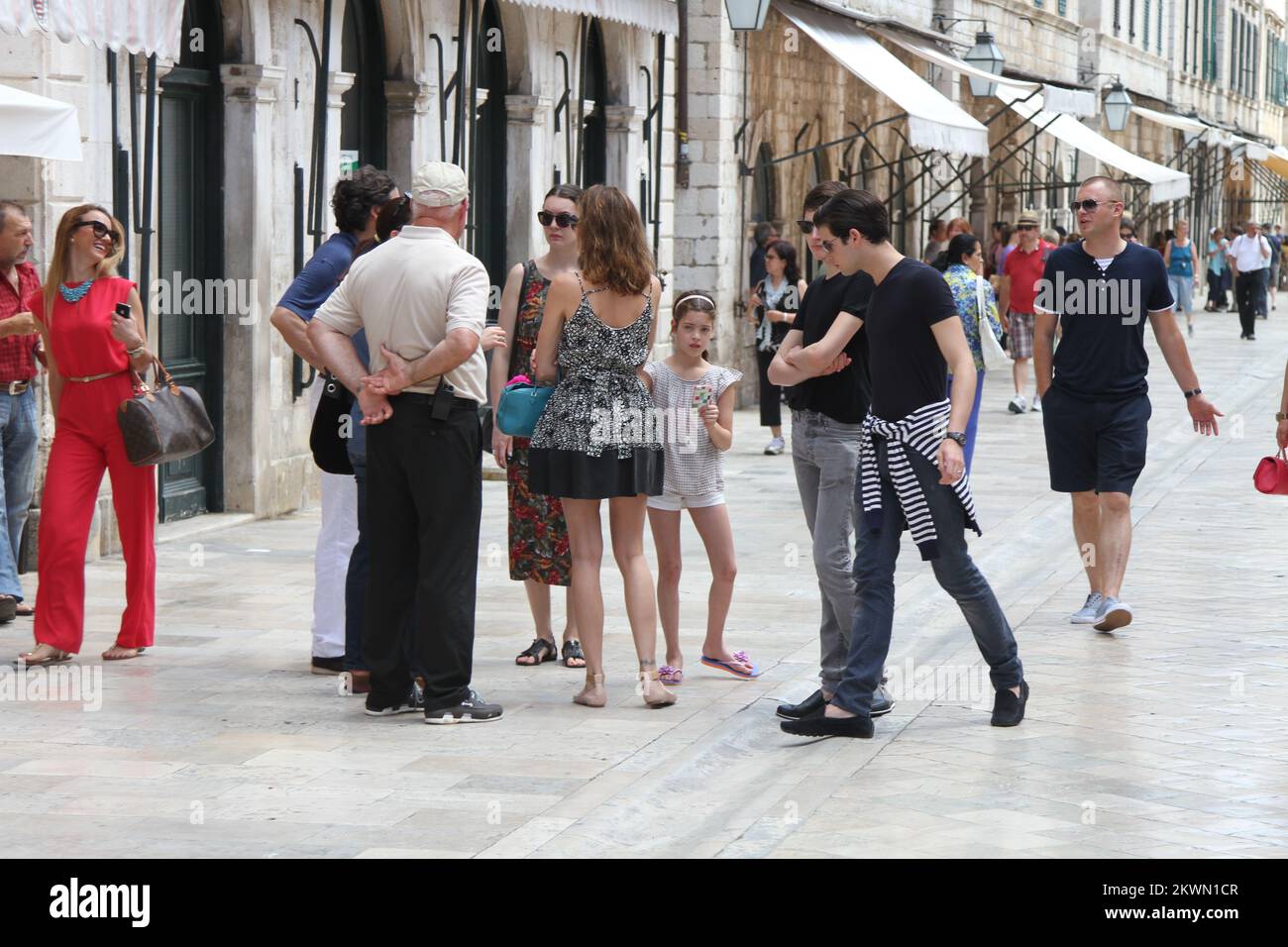 09.06.2013. Dubrovnik, Croatia - Stephanie Seymour with family visit Dubrovnik. Photo: Grgo Jelavic/PIXSELL Stock Photo