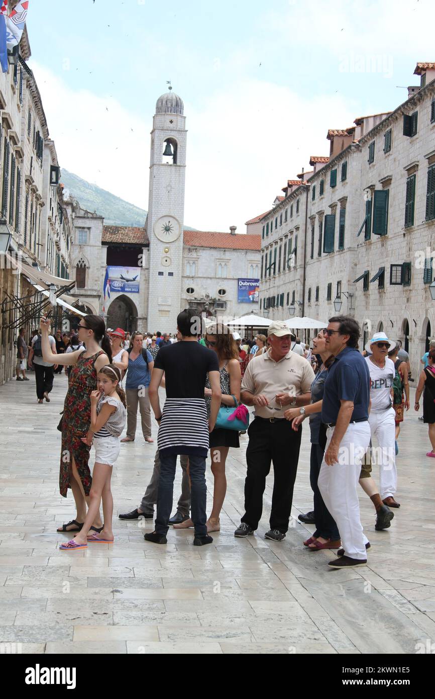 09.06.2013. Dubrovnik, Croatia - Stephanie Seymour with family visit Dubrovnik. Photo: Grgo Jelavic/PIXSELL Stock Photo