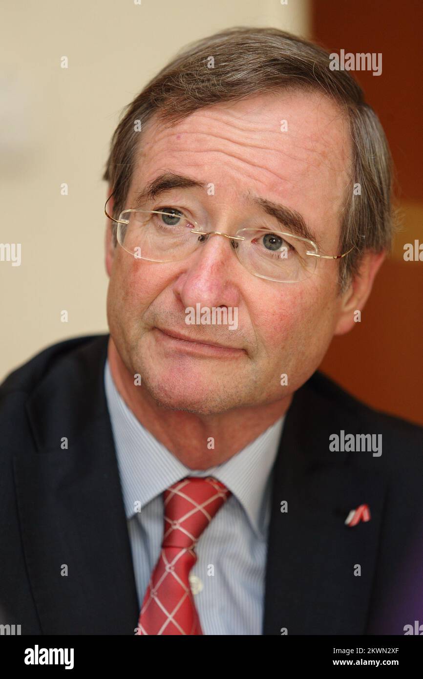 18.06.2013: Zagreb, Croatia. Christoph Leitl, president of the Austrian Federal Economic Chamber.  Photo: Davor Puklavec/PIXSELL Stock Photo