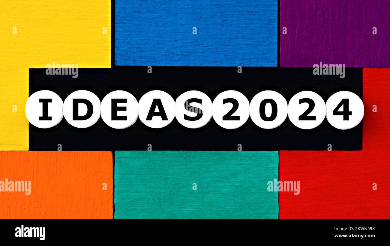 2024 ideas theme. ideas 2024 motivation concept image Stock Photo Alamy