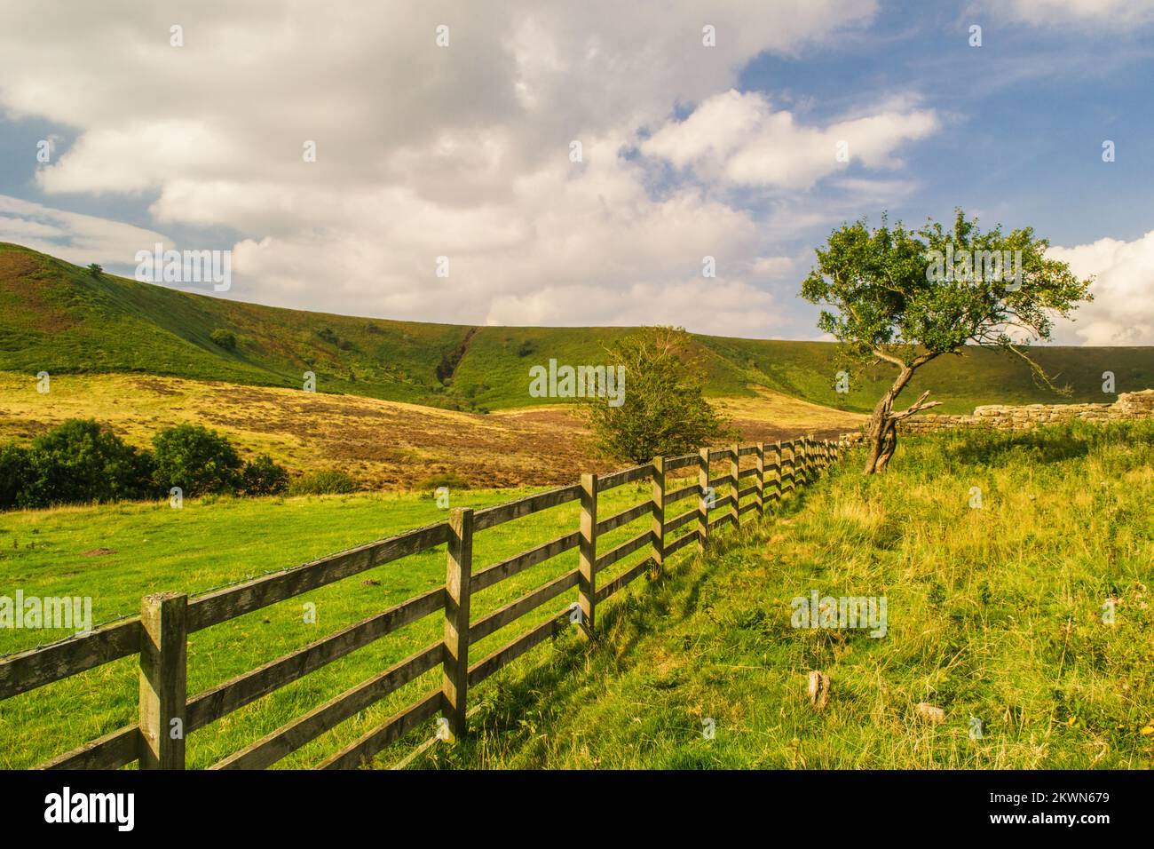 Abandoned farm at the bottom of the Hole of Horcum, North Yorkshire Moors National Park Stock Photo