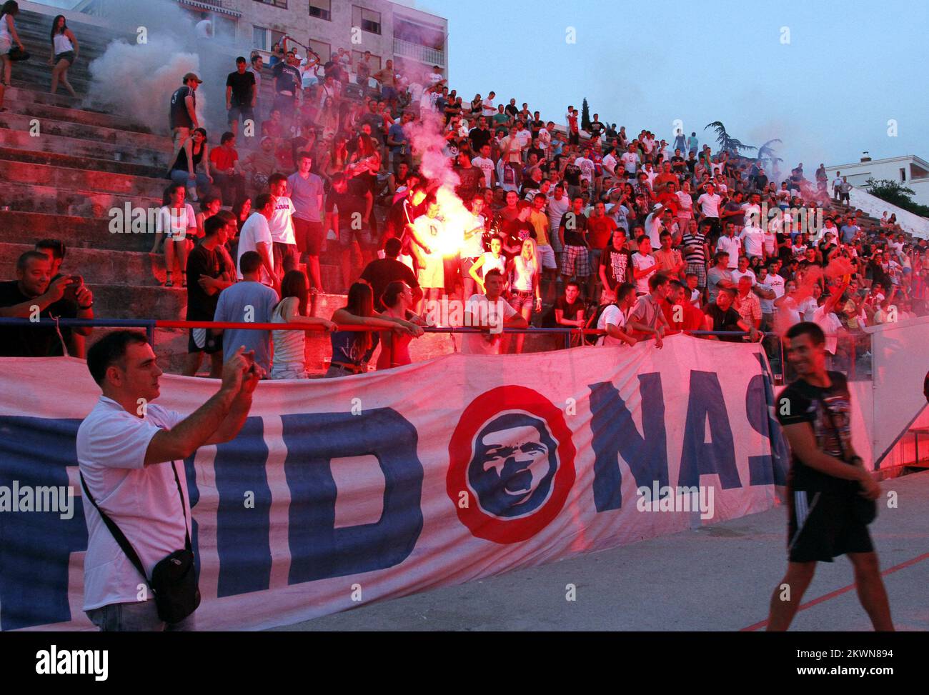 Hajduk Split fans ..UEFA Europa League Qualifying..Stoke City v