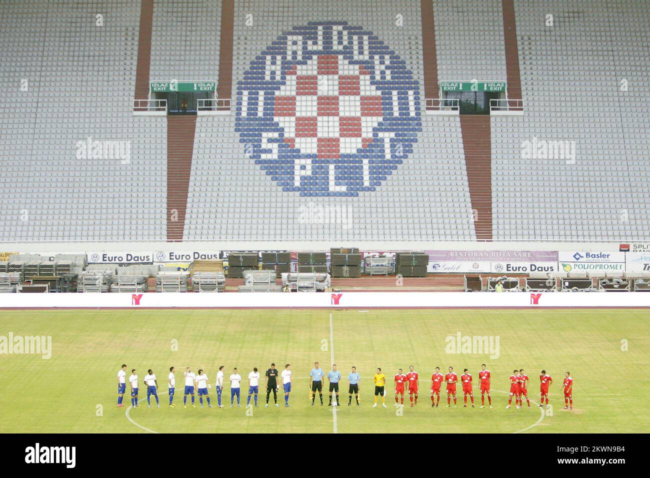 18.07.2013., Croatia,Poljud, Split - 2nd Match of Europe League qualifying round at the stadium Poljud. HNK Hajduk Split (CRO) - FK Turnovo (MKD). Empty stands Photo: Ivo Cagalj/PIXSELL Stock Photo