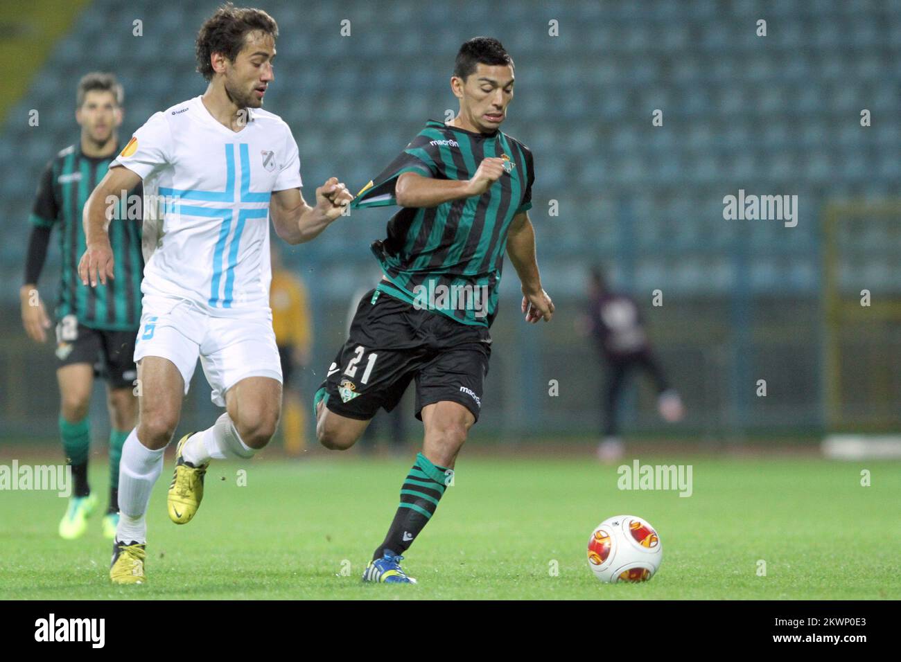 Leon Benko during the group one Europa League match at the Stadion