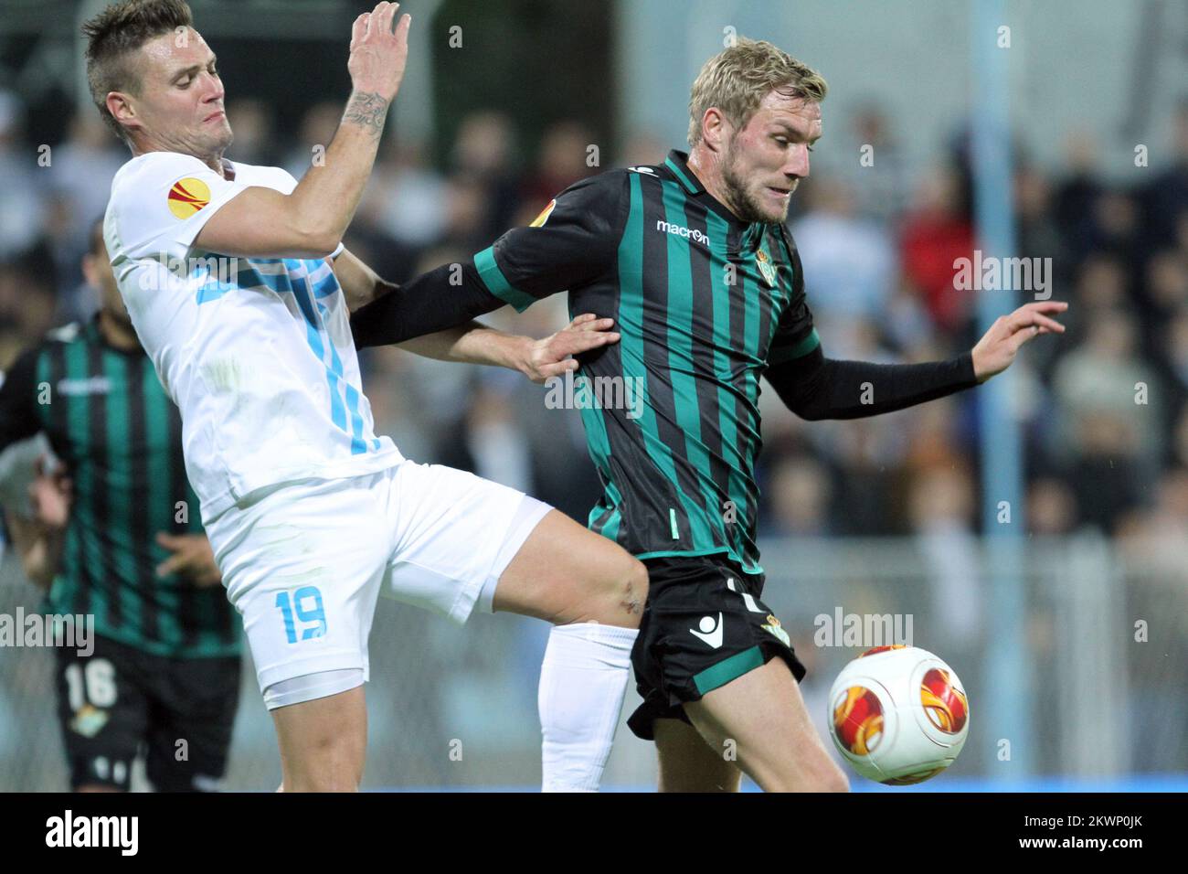 Leon Benko during the group one Europa League match at the Stadion