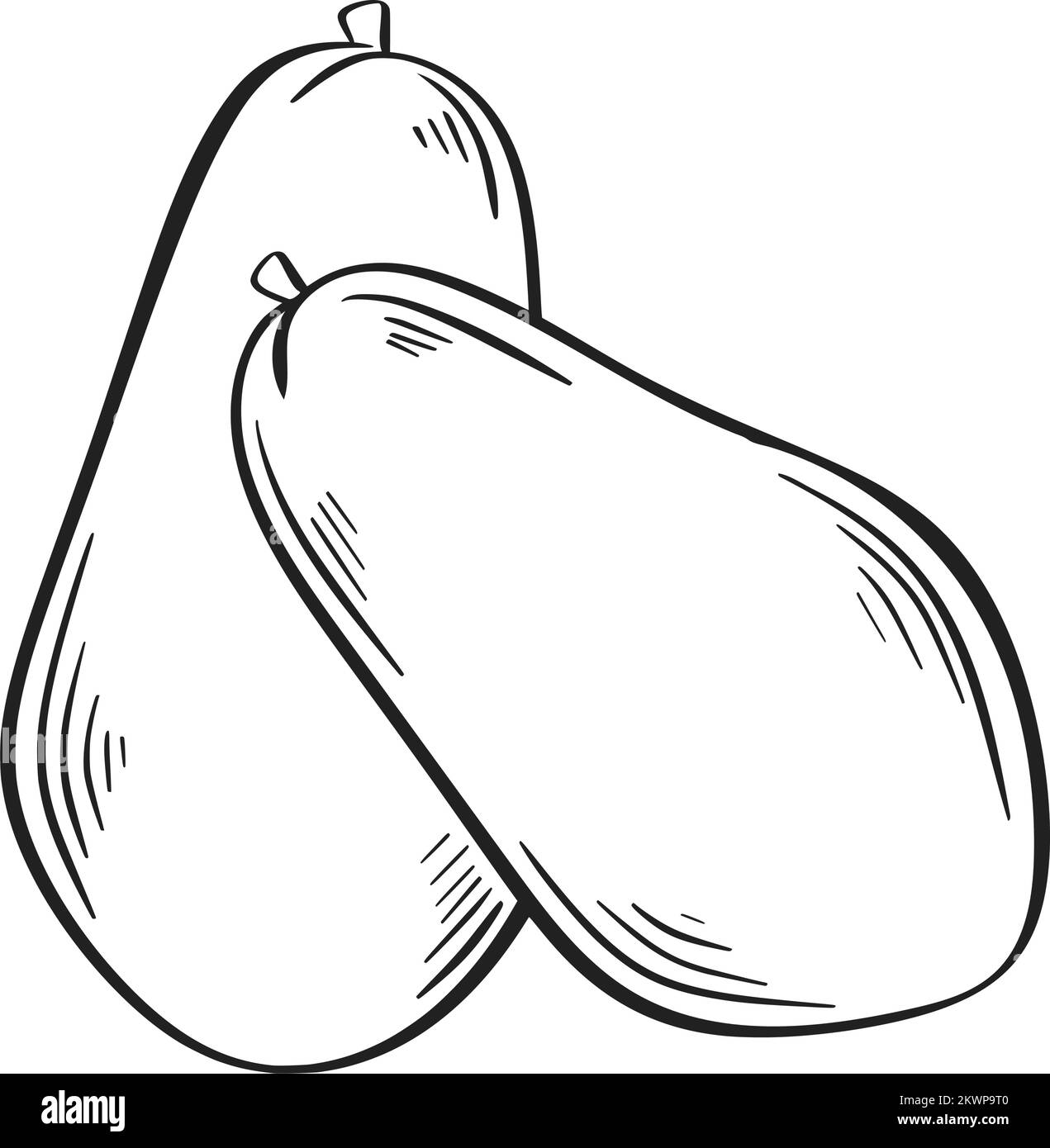 Papaya black hand drawn silhouette Stock Vector Image & Art Alamy