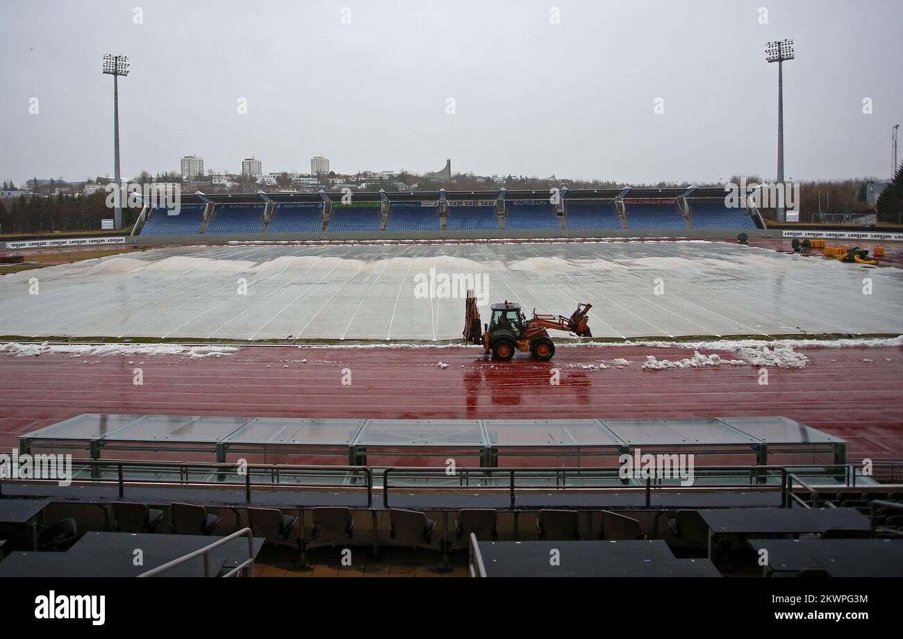 14.11.2013., Island, Reykjavik - National Stadium Laugardalsvollur where will be played soccer match Croatia - Iceland. Photo: Igor Kralj/PIXSELL Stock Photo