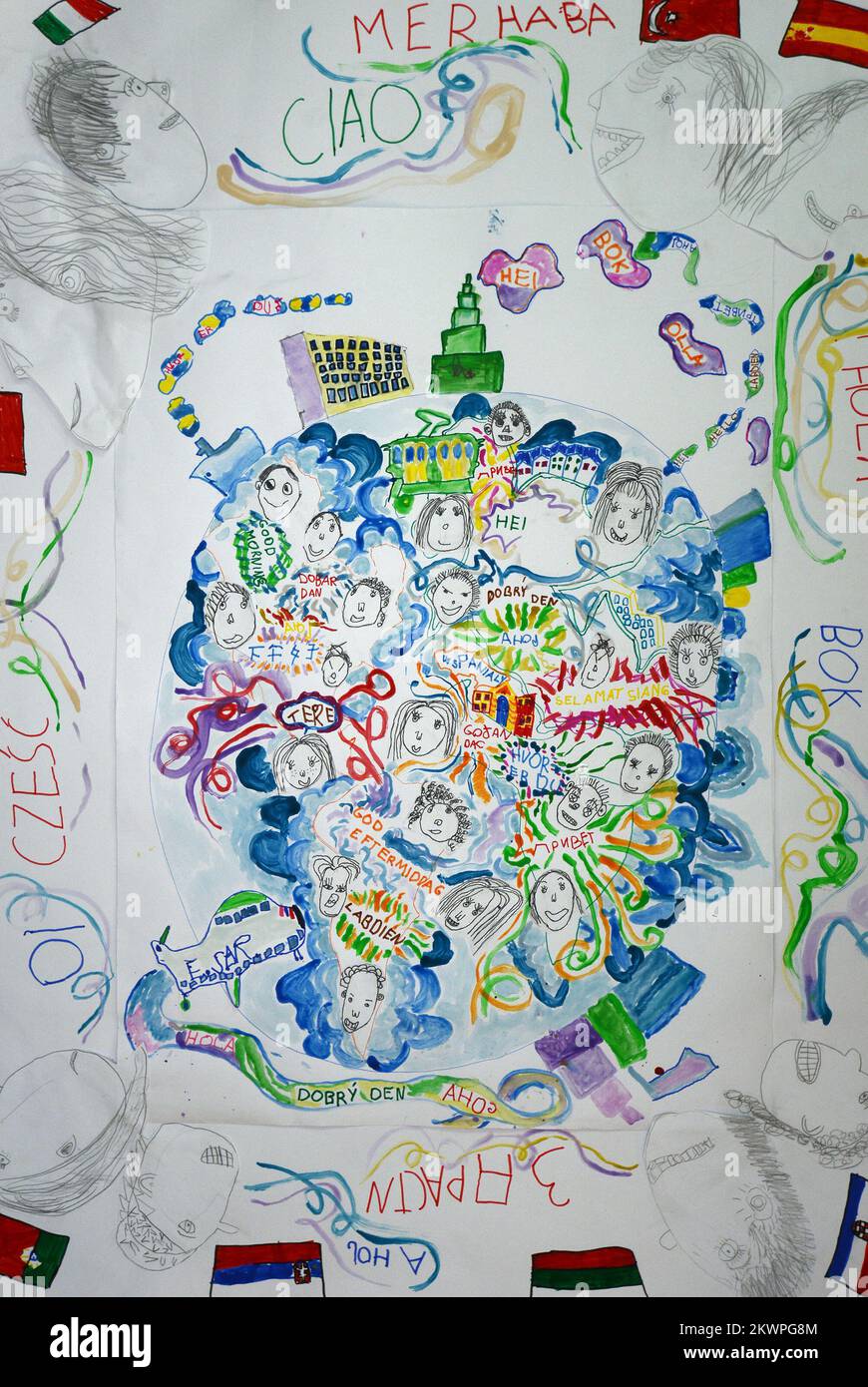 03.10.2013., Varazdin, Croatia Five year old Valerija Marcec's