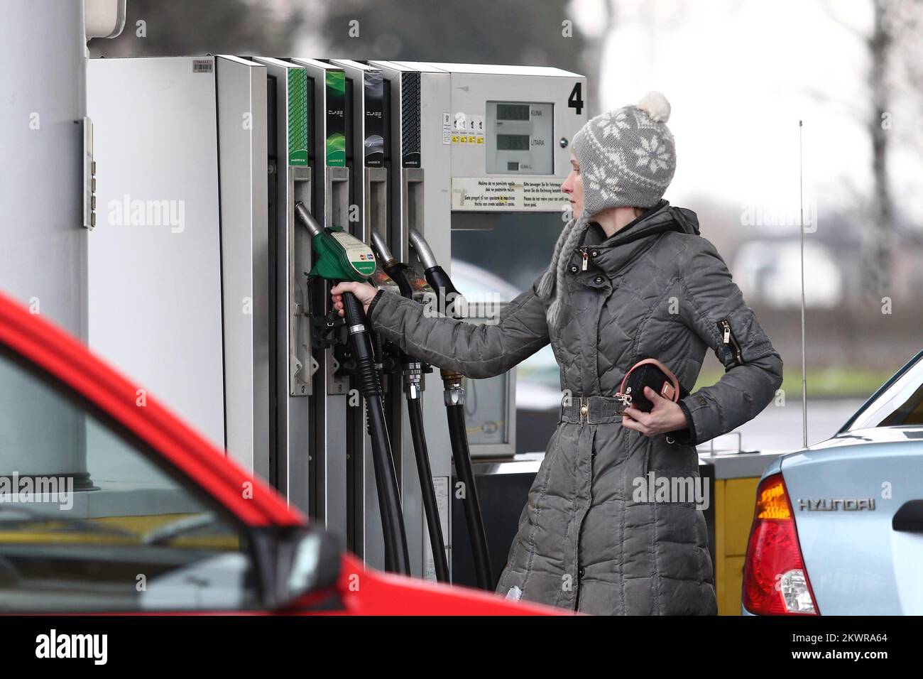 20.02.2014., Zagreb, Croatia For the first time in Croatia, gas