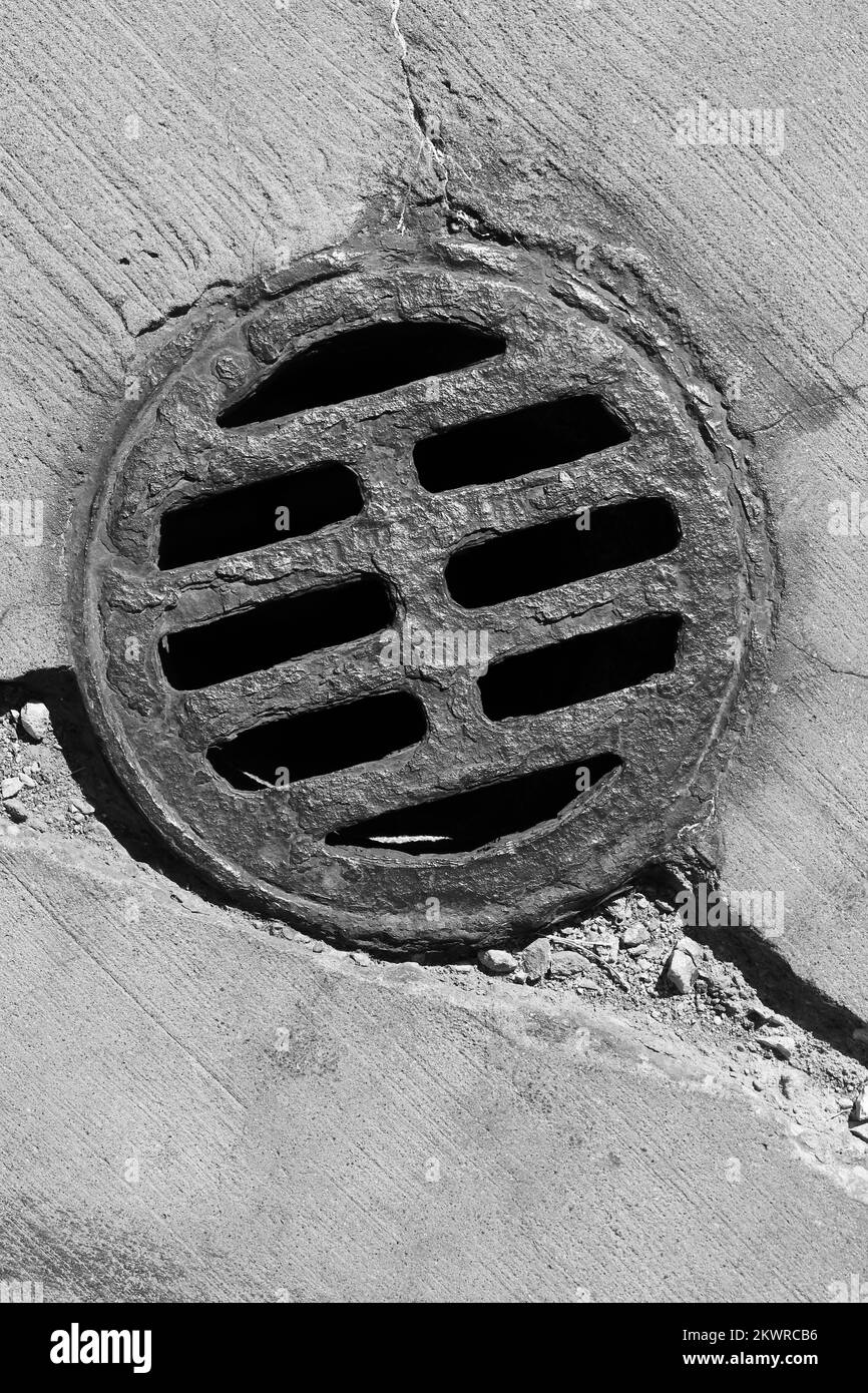 Drainage holes Black and White Stock Photos & Images Alamy