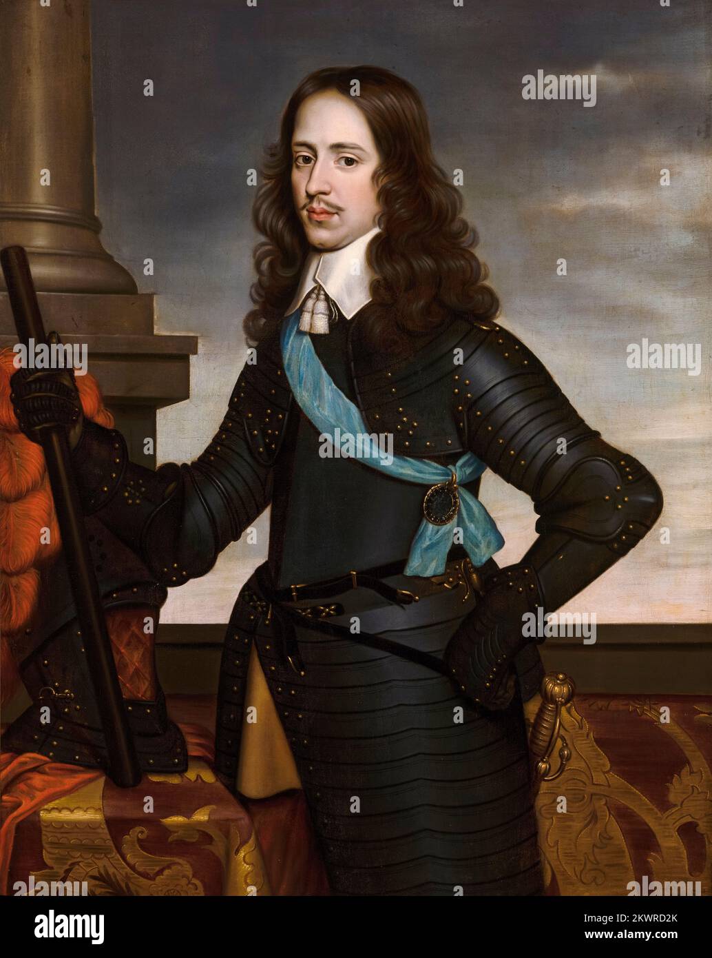 William II (1626-1650) sovereign Prince of Orange (1647-1650), portrait painting in oil on canvas by the workshop of Gerard van Honthorst, after 1647 Stock Photo