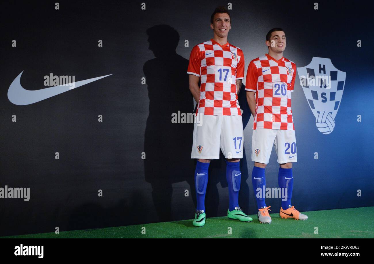 02.03.2014., Croatia, Zagreb - The football center Zagrebello held a press  conference at which Nike and CFF introduced the latest jersey of Croatian  national football team. Photo: Marko Lukunic/PIXSELL Stock Photo - Alamy