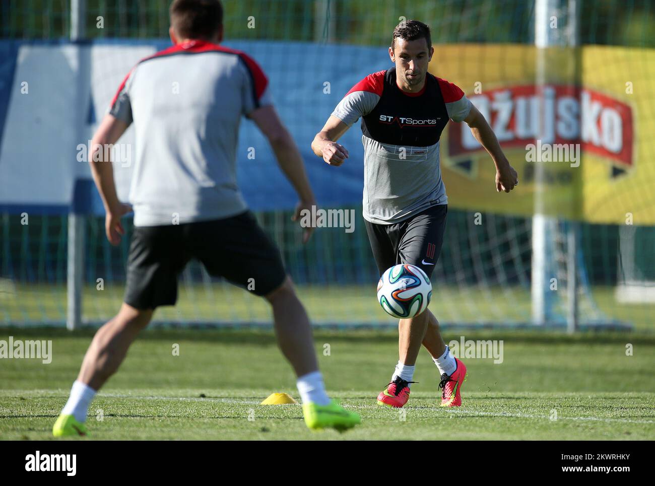 Afternoon training Croatian national football team as part of the preparation of the World Cup 2014 in Brazil. Darijo Srna.  Photo: Igor Kralj/PIXSELL  Stock Photo