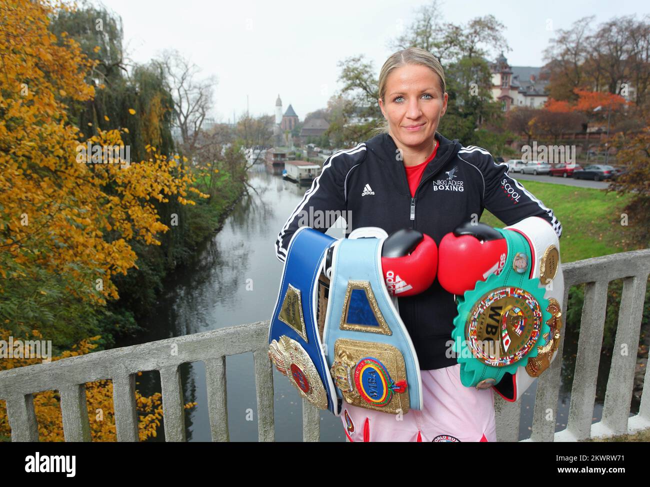 15.11.2014., Frankfurt, Germany - Nikolina Orlova, known as Nikki Adler, the German boxer is of Croatian descent, the current world champion to the WBU and European champion in the WIBF super middleweight Photo: Tomislav Miletic/PIXSELL Stock Photo