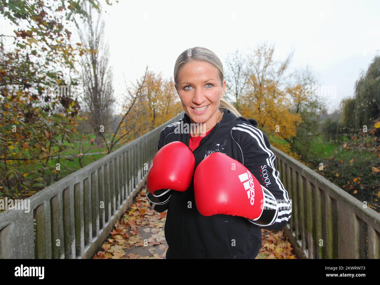 15.11.2014., Frankfurt, Germany - Nikolina Orlova, known as Nikki Adler, the German boxer is of Croatian descent, the current world champion to the WBU and European champion in the WIBF super middleweight Photo: Tomislav Miletic/PIXSELL Stock Photo