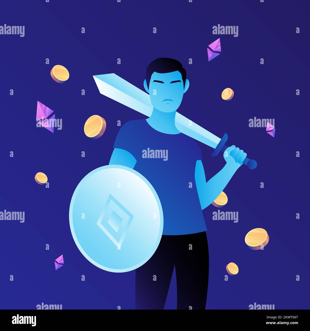 Play to earn crypto game Stock Vector Images - Alamy