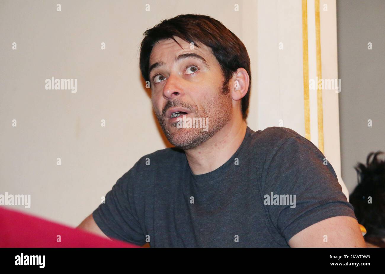 20.04.2015., Sibenik, Croatia - Famous Croatian actor with a Hollywood