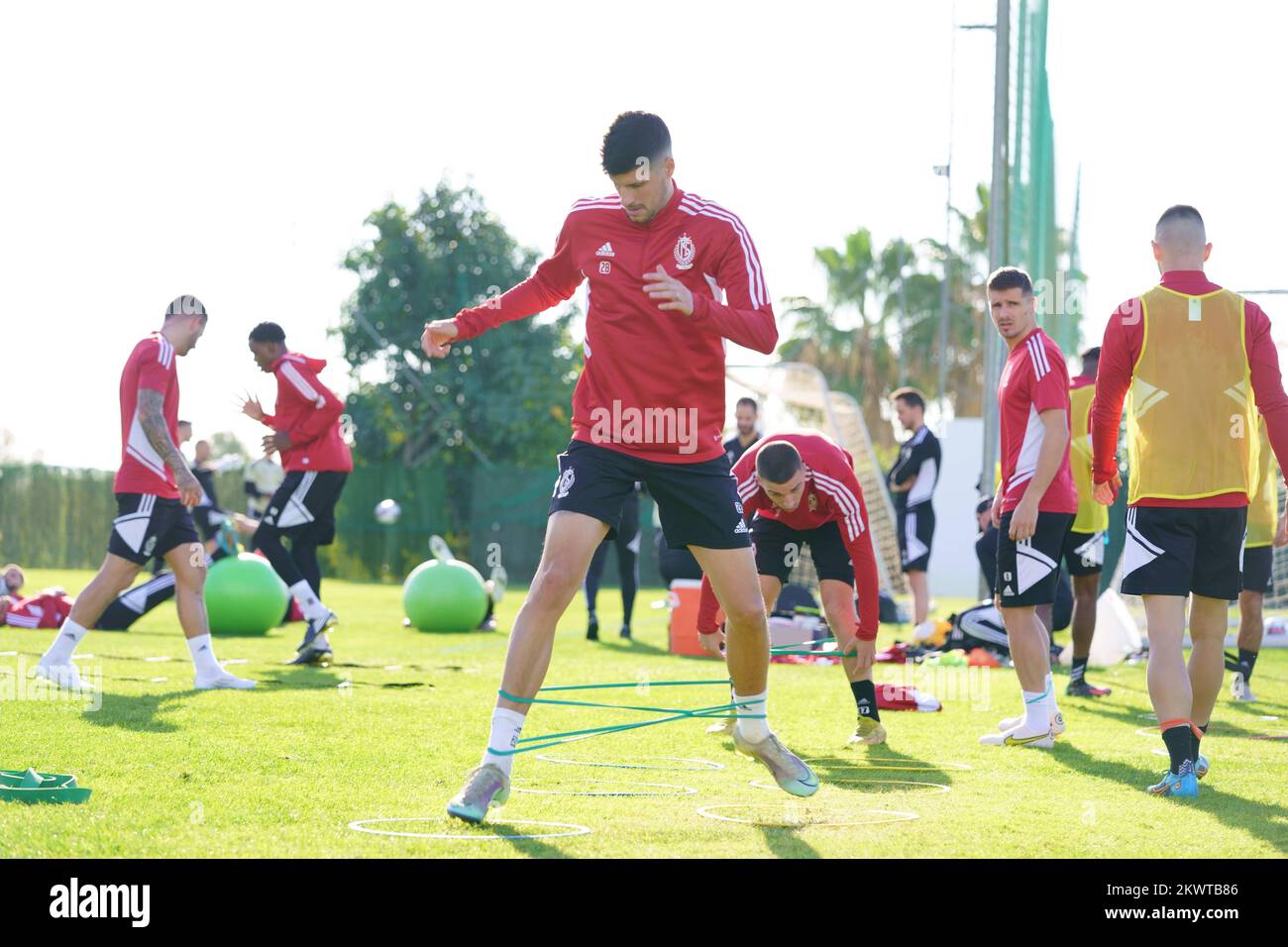 Marbella, Spain, Wednesday 30 November 2022. Standard's Stipe Perica pictured during a training session at the winter training camp of Belgian first division soccer team Standard de Liege in Marbella, Spain, Wednesday 30 November 2022. BELGA PHOTO JOMA GARCIA I GISBERT Stock Photo