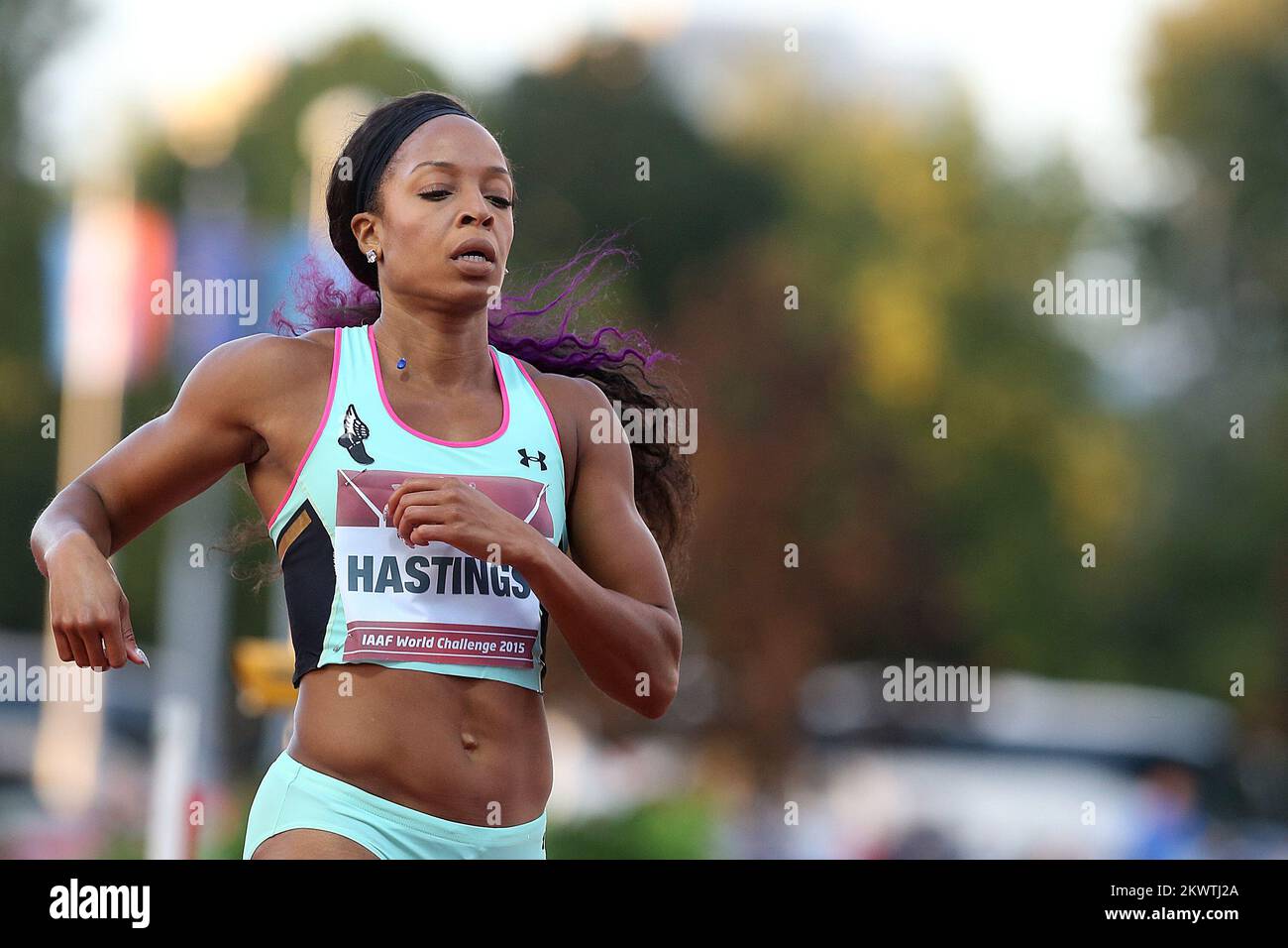 USA athlete sprinter Natasha Hastings at the Alexander Stadium in  Birmingham,UK Stock Photo - Alamy