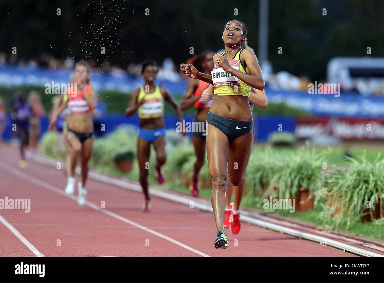 3000 m (W), Axumawit Embaye during the IAAF World Challenge at the Mladost Stadium, Zagreb, Croatia. Stock Photo