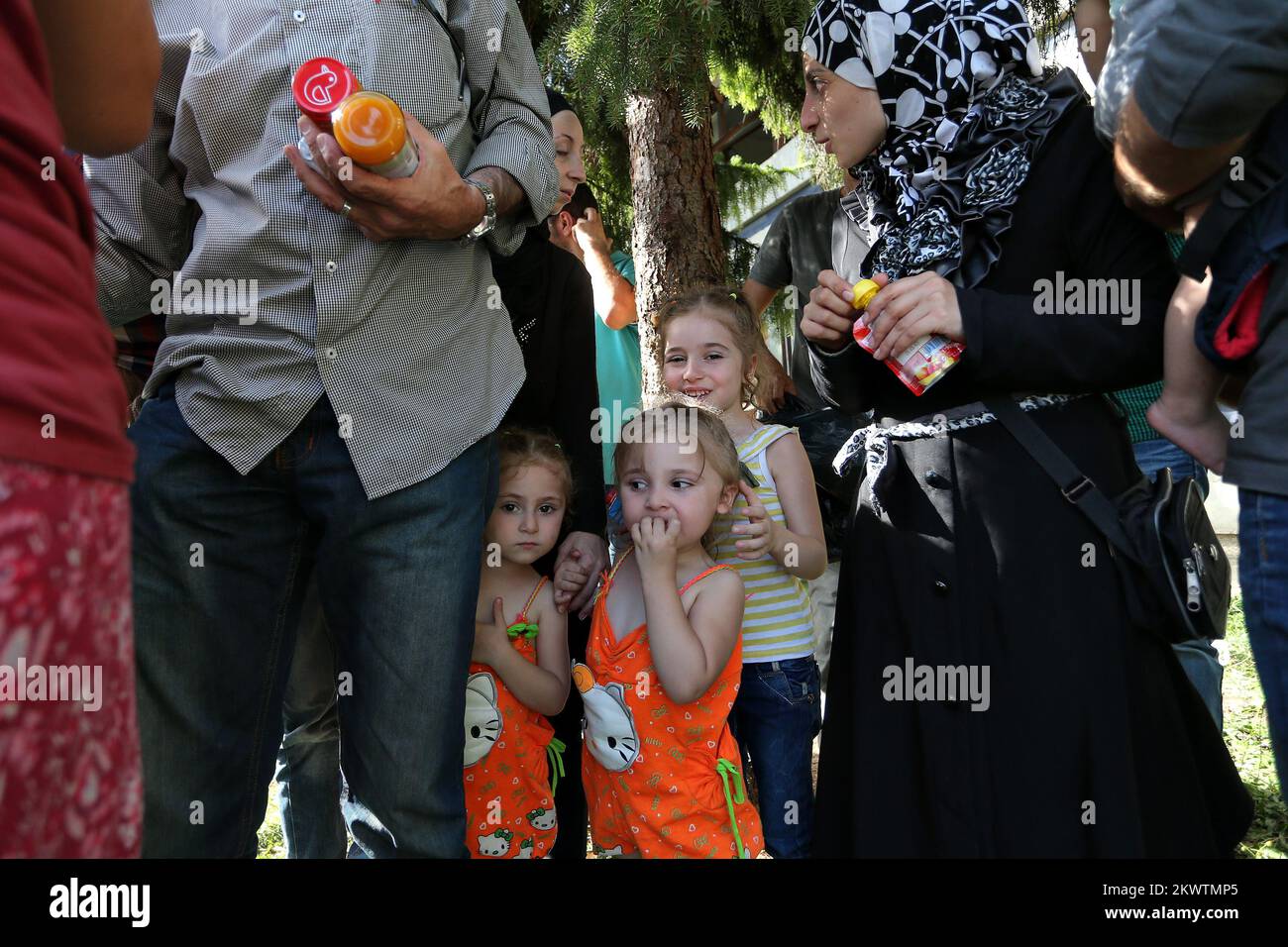 18.09.2015., Croatia, Zagreb - Train with refugees from Tovarnik ...