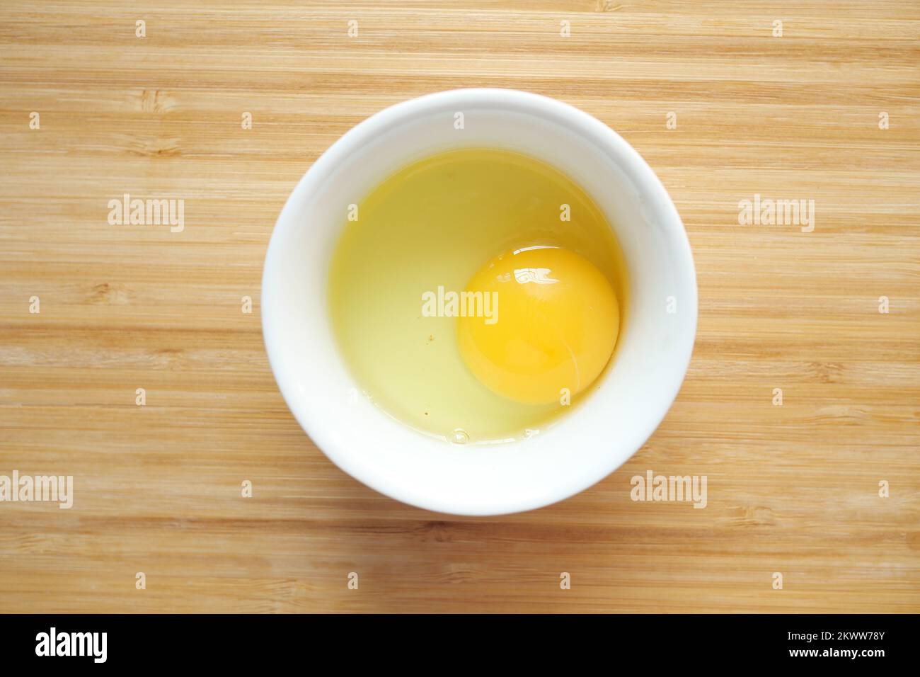 Fried eggs in the plate close up , Stock Photo