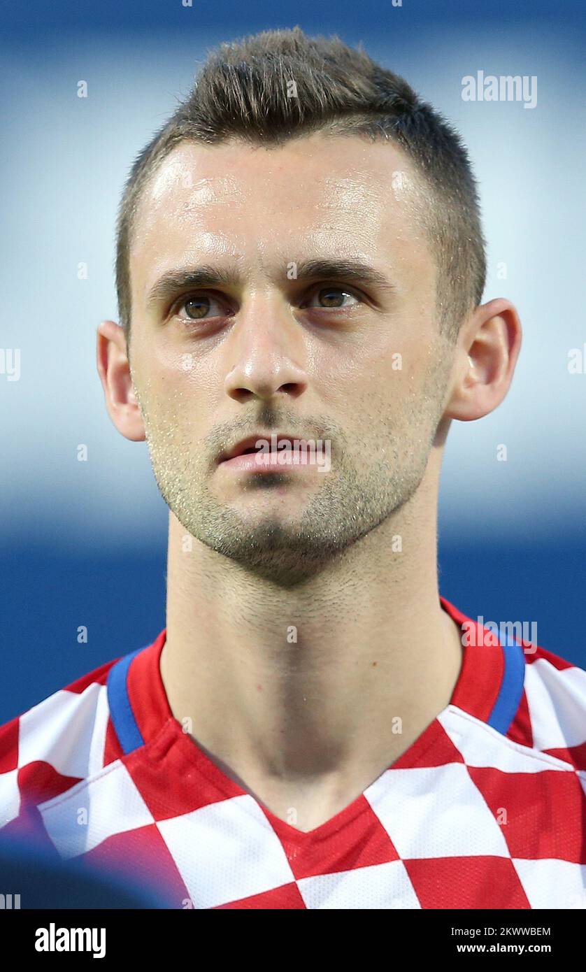 27.05.2016., Koprivnica, Croatia - Croatian national football team portraits.  Marcelo Brozovic.  Stock Photo