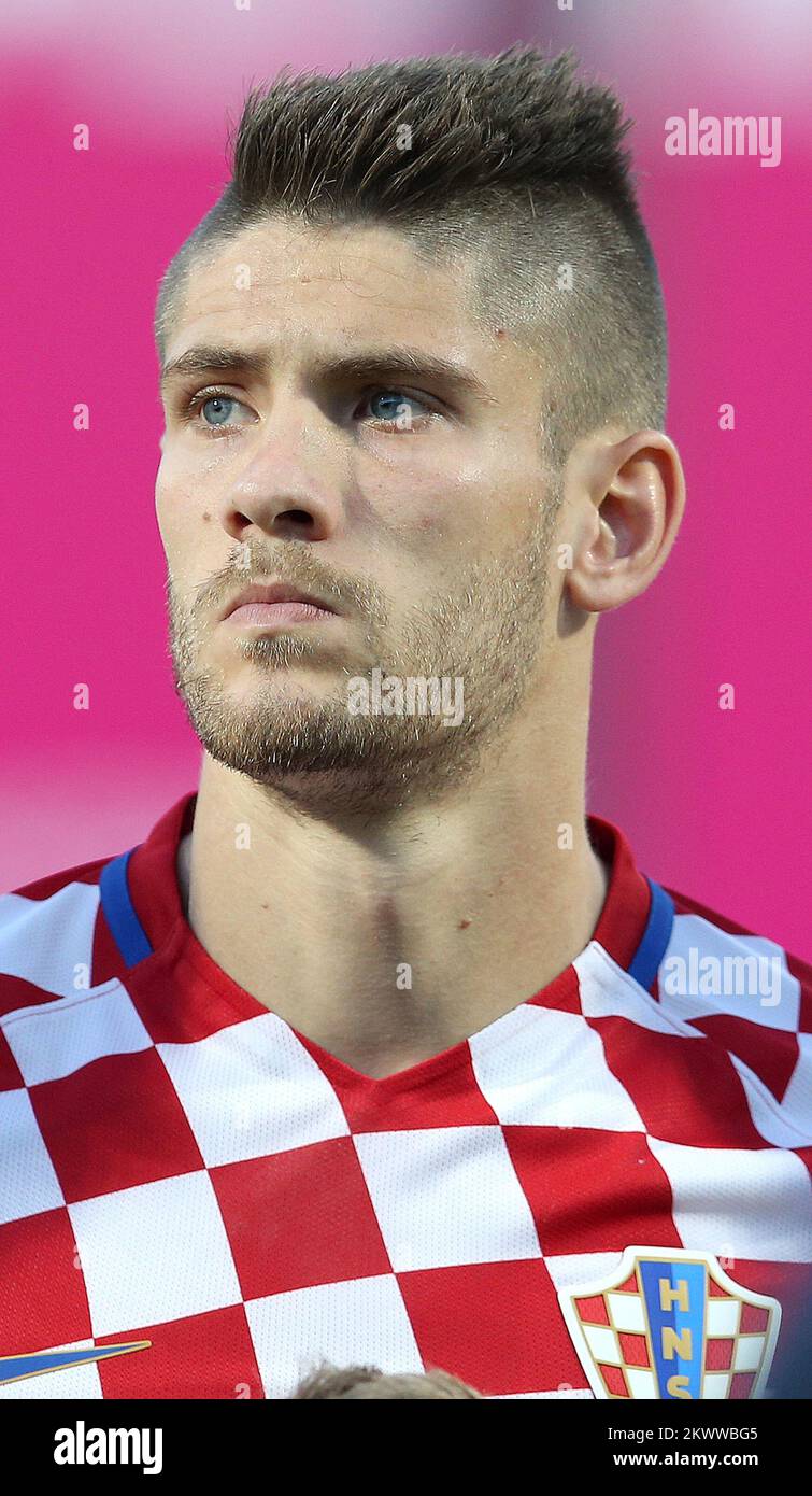 27.05.2016., Koprivnica, Croatia - Croatian national football team portraits.  Ivan Kramaric.  Stock Photo