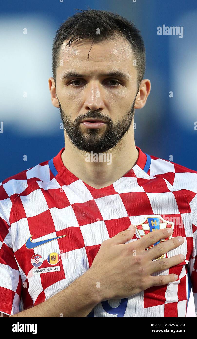 27.05.2016., Koprivnica, Croatia - Croatian national football team portraits.  Milan Badelj  Stock Photo
