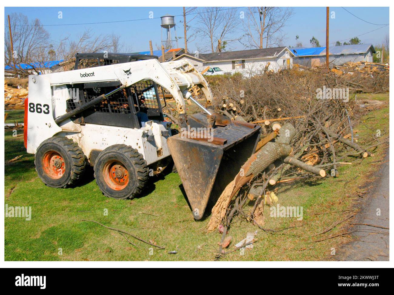 Severe Storms and Tornadoes, Marmaduke, Ar., April 8, 2006 A Skid Steer