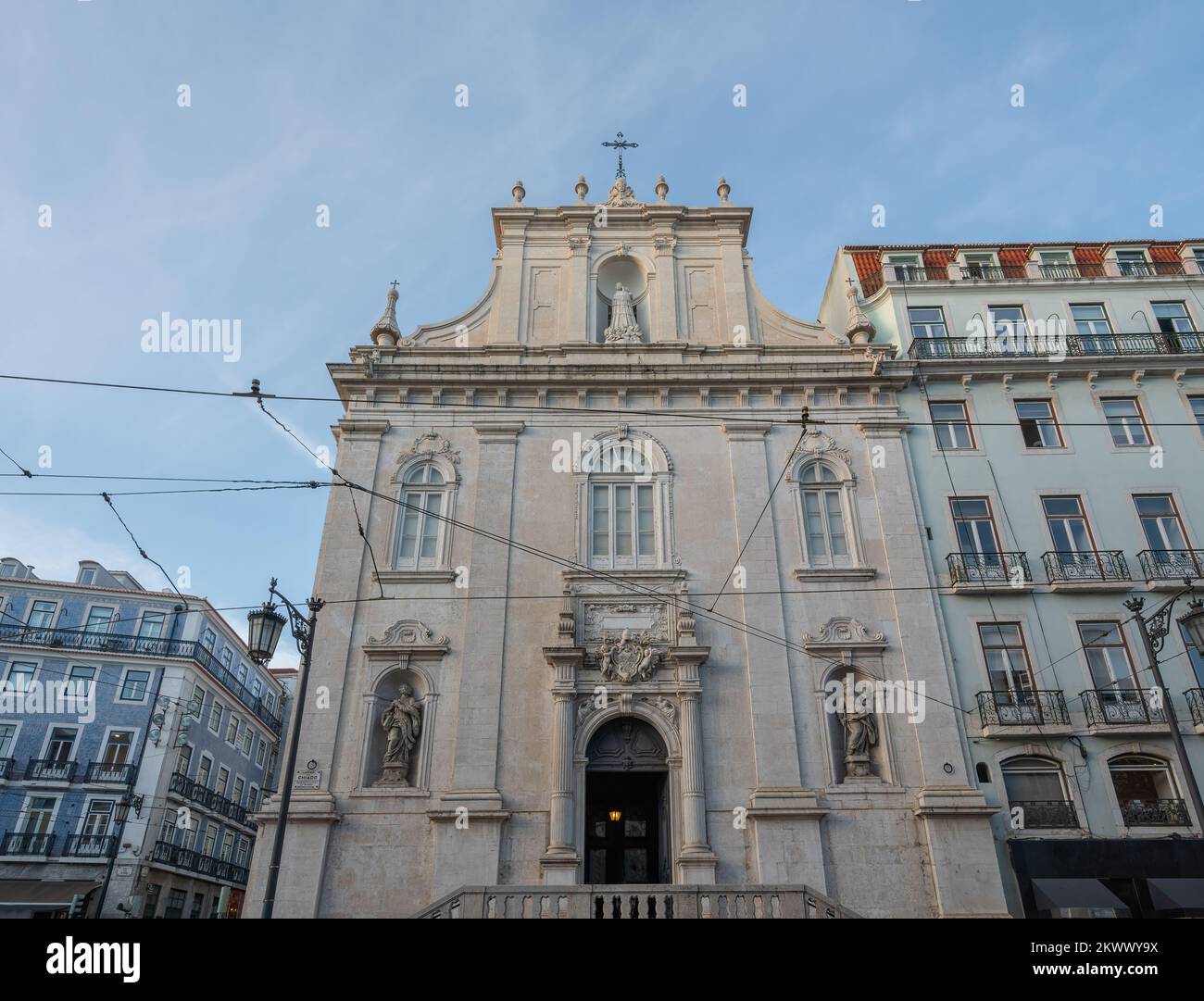 Italian Church (Igreja do Loreto) - Lisbon, Portugal Stock Photo