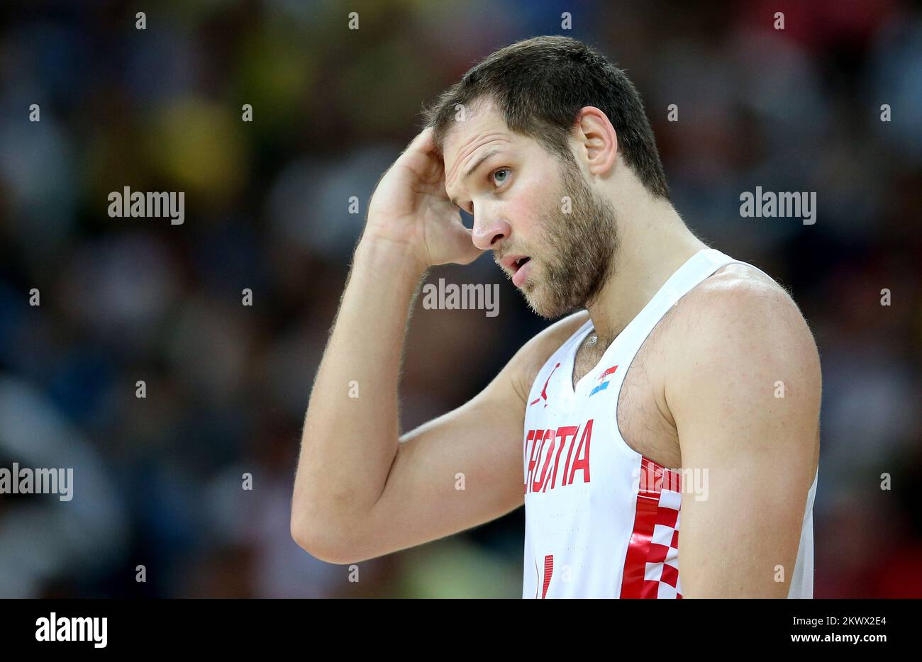 17.08.2016., Rio de Janeiro, Brazil - Olympic games Rio 2016. Basketball, quarter finals, Croatia - Serbia. Bojan Bogdanovic.  Stock Photo