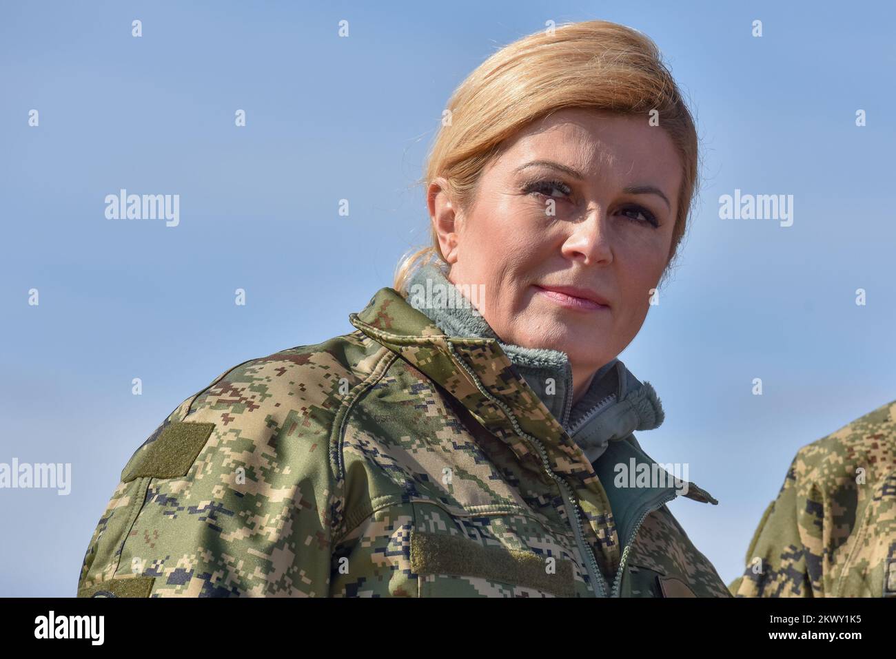 08.02.2017., Udbina, Croatia - Croatian President Kolinda Grabar ...