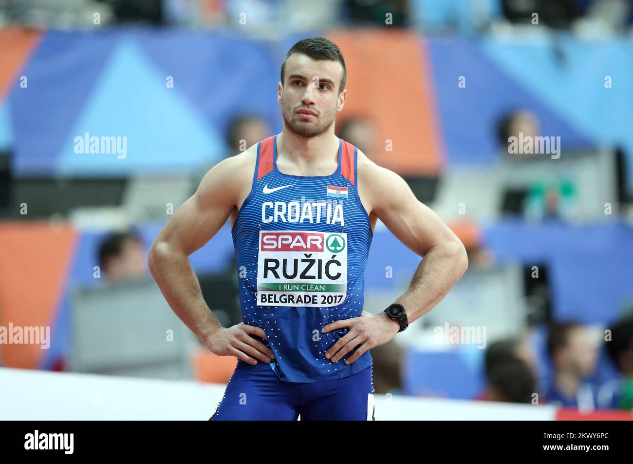 Belgrade 2017 kombank arena mateo ruzic qualification hi-res stock ...