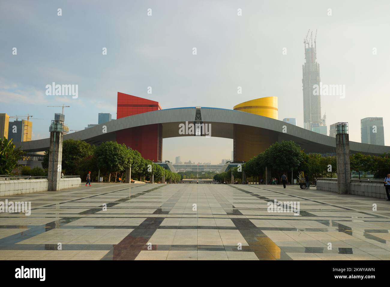 SHENZHEN - OCT 20: ShenZhen city hall on October 20, 2014 in Shenzhen, China. ShenZhen is regarded as one of the most successful Special Economic Zone Stock Photo