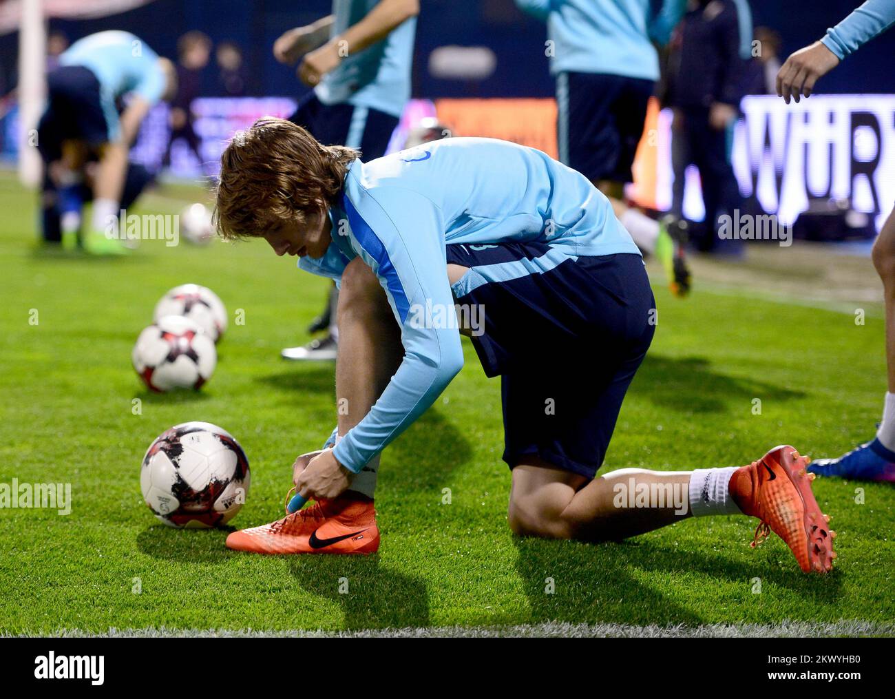 23.03.2017., Croatia, Zagreb - Croatian national football team training before the qualifying matches for the World Cup in Russia with Ukraine. Tin Jedvaj. Photo: Marko Prpic/PIXSELL Stock Photo