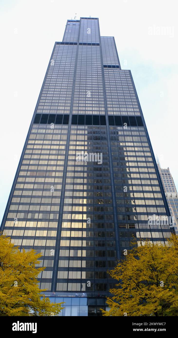 Willis Tower, once called Sears Tower, in Chicago, Illinois, USA is the