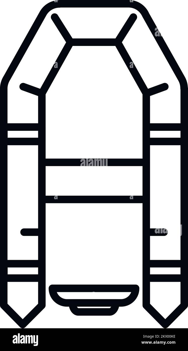 Search rescue boat icon outline vector. Sea flood. Coast guard Stock ...