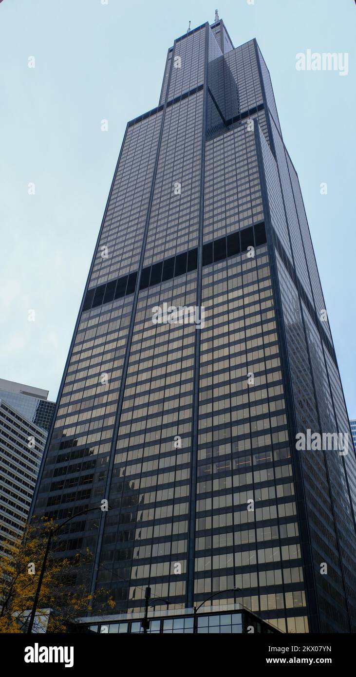 Willis Tower, once called Sears Tower, in Chicago, Illinois, USA is the