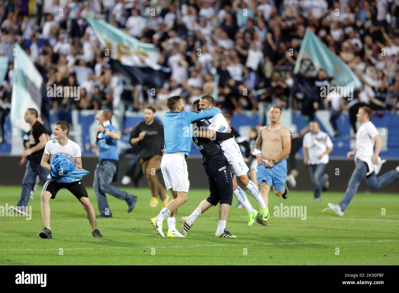 RIJEKA, CROATIA - SEPTEMBER 22: Fans On Soccer Match Between HNK