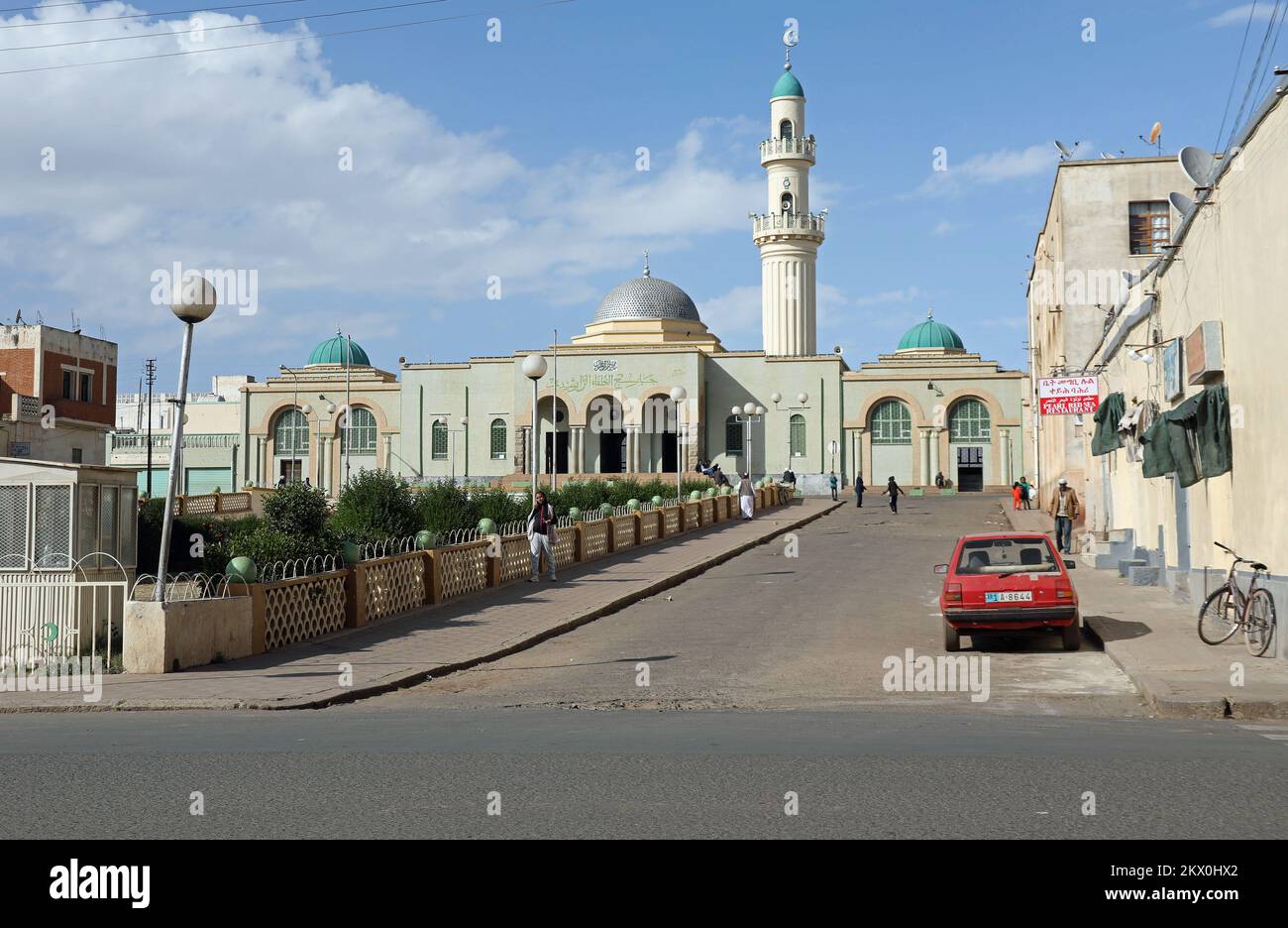 Great Mosque of Asmara designed by Guido Ferrazza and built by the Italians in the 1930s Stock Photo