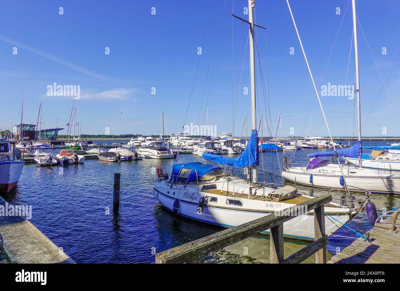 Marina, Bootshafen, Barth, Darß, Mecklenburg-vorpommern, Deutschland 