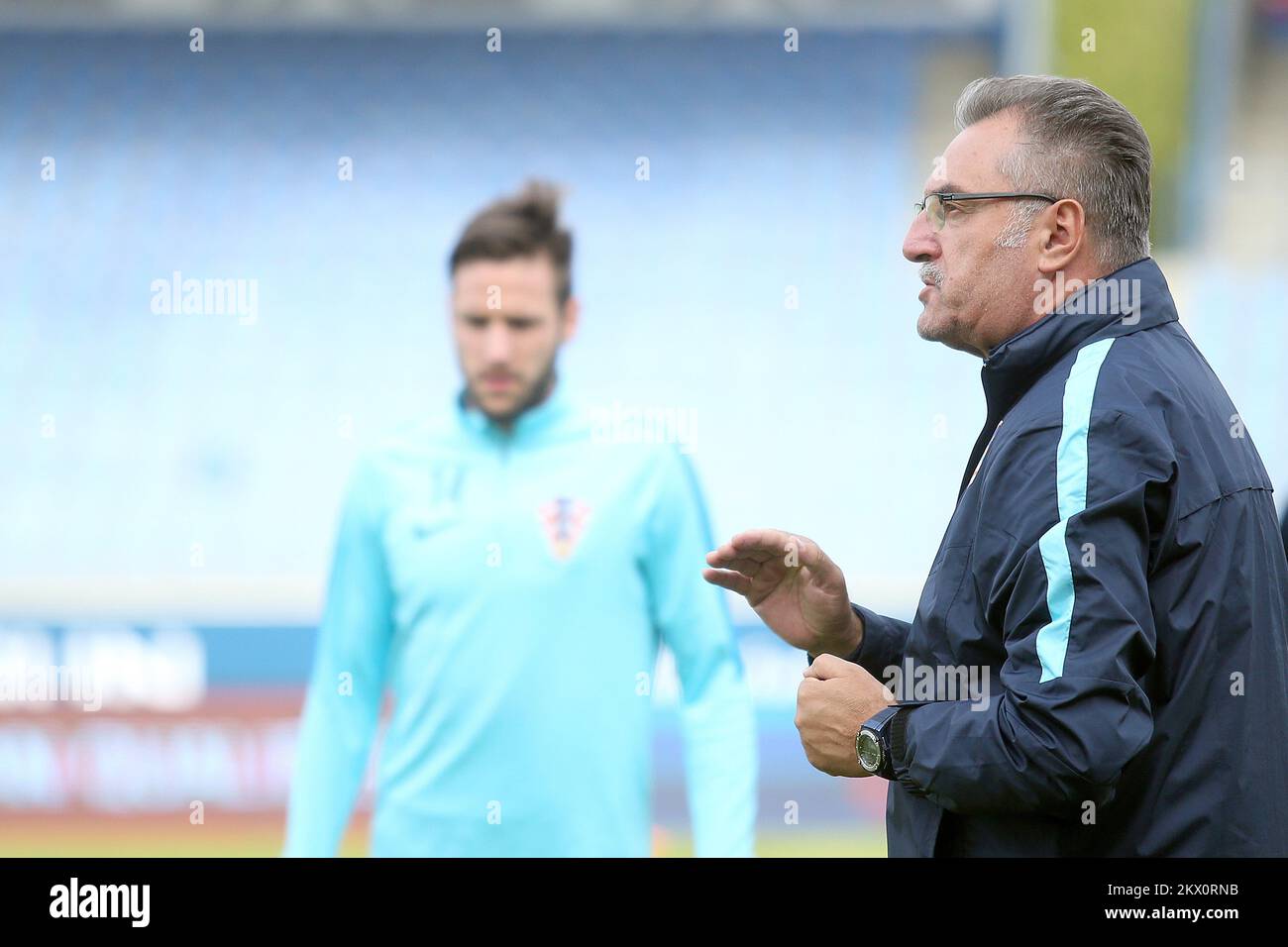 10.06.2017., Stadium Laugardalsvollur, Reykjavik, Iceland - Training of the Croatian Football Team on the day before the qualifying match with Iceland for the World Championships in Russia in 2018. Ante Cacic. Photo: Goran Stanzl/PIXSELL Stock Photo